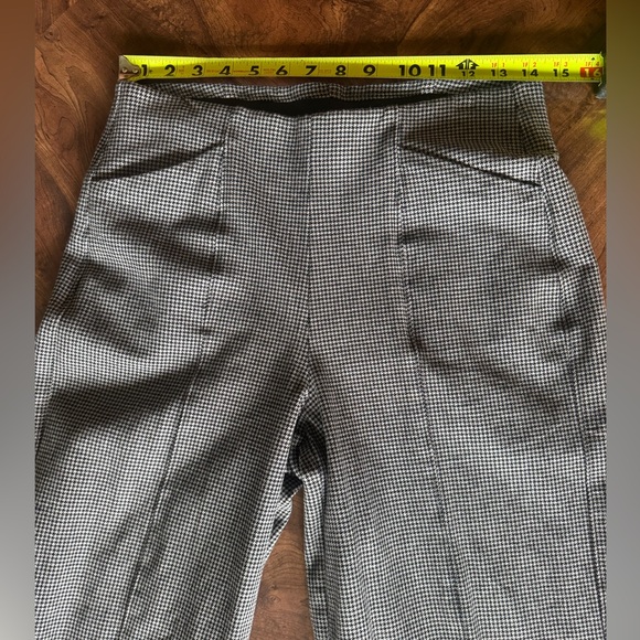 Old Navy Gray Houndstooth Pixie Pull-On Wide-Leg Women's Pants Medium Tall - Picture 7 of 11